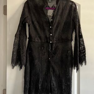 Black lace cover up